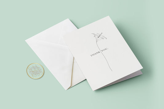 Flower - Thank You - Greeting Card
