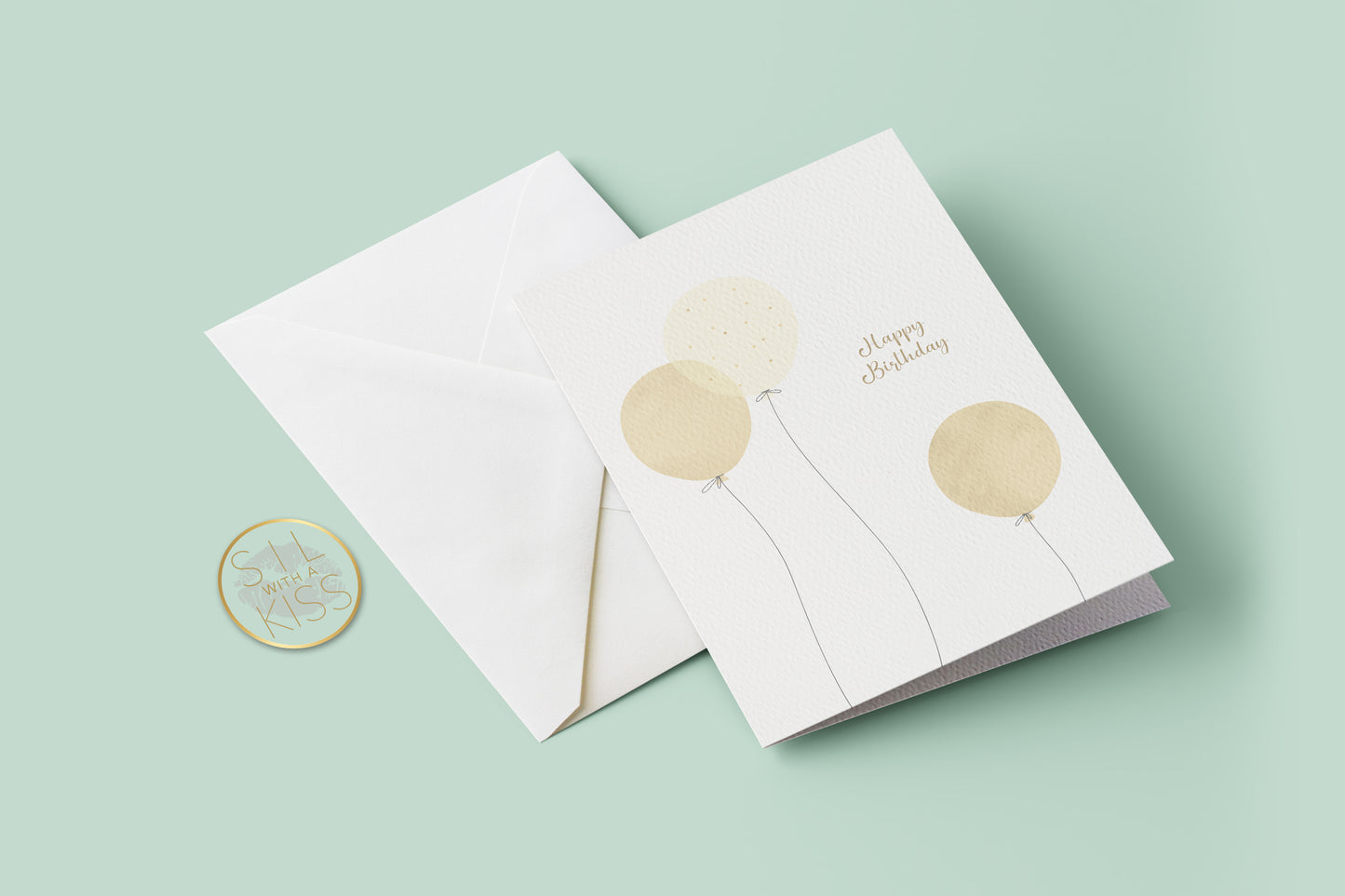 Balloons - Birthday - Greeting Card