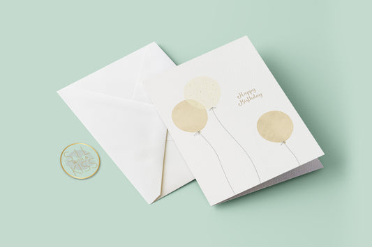 Balloons - Birthday - Greeting Card