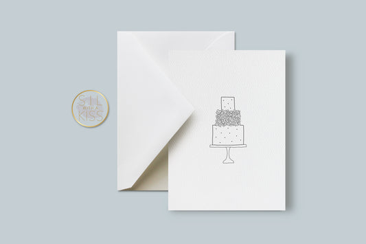 Cake - Wedding - Greeting Card