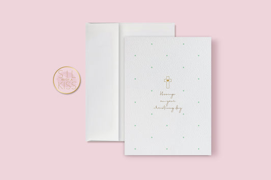 Blessings - Christening - Greeting Card