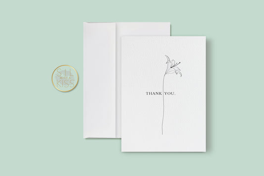 Flower - Thank You - Greeting Card