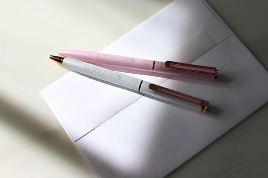 Pink and White Pen