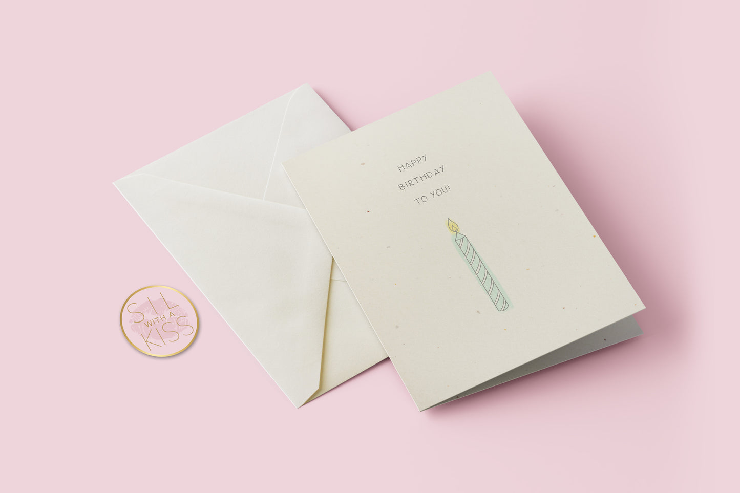 Candle - First Birthday - Greeting Card