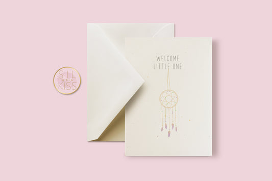 Dream Catcher - Welcome Baby - Greeting Card